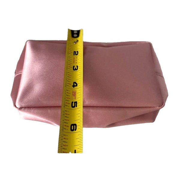 Clinique Pink Makeup Bag Zip Up Water-Resistant Small Cosmetic Travel Carrier - Picture 10 of 11